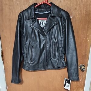 Leather and Hawgs Black Leather Jacket